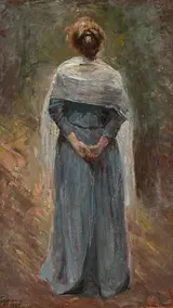 Bertha Wegmann: Woman Seen from Behind, 1909. The Hirschsprung Collection.