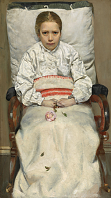 Christian Krohg: 'Syg pige'. 1881. Nasjonalmuseet, Oslo