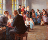 Anna Ancher: 'En vaccination'. 1899. Skagens Kunstmuseer 