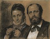 P.S. Krøyer: Dobbeltportræt af Heinrich og Pauline Hirschsprung. 1877. Den Hirschsprungske Samling
