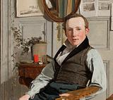 Christen Købke: Landskabsmaleren Frederik Sødring, 1832. Den Hirschsprungske Samling