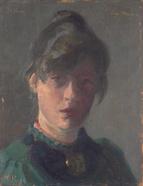 Marie Krøyer: Selbstporträt, 1889. Skagens Kunstmuseer