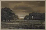 Anton Melbye: 'Ved en sø', 1867, Den Hirschsprungske Samling