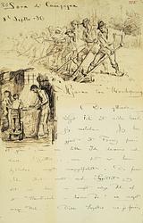 In September 1880, Krøyer sent a letter to Pauline Hirschsprung in which he included a small sketched vignette of the painting. Pauline did not care much for the strident realism of the work, but even so the family acquired the work for the collection in 1901.