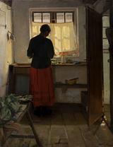 Anna Ancher’s 'The Maid in the Kitchen' from 1883–86 is one of the main highlights of the collection. Anna Ancher’s masterful use of light and keenly honed ability to conjure up a sense of intimacy is clearly evident in this atmospheric oil painting.