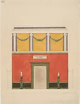 Joakim Skovgaard erstellte mehrere Skizzen für die Ausschmückung des Museumsfoyers, die dem endgültigen Ergebnis nahekommen.