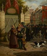 David Monies: The Soldiers’ Homecoming in Copenhagen, 1850, The Museum of National History at Frederiksborg. Photo: Iben Kaufmann