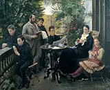 P.S. Krøyer: 'Det Hirschsprungske familiebillede', 1881. Den Hirschsprungske Samling