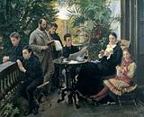 P.S. Krøyer: 'The Hirschsprung family portrait', 1881. The Hirschsprung Collection