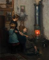 Viggo Johansen: A Mother telling Stories for the little Ones, 1892. Art Museums of Skagen