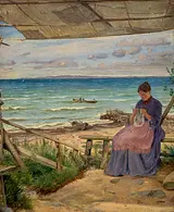 Jørgen Roed: En fiskerkone. 1854. Randers Kunstmuseum