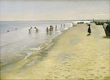 P.S. Krøyer: Sommerdag ved Skagens Sønderstrand. 1884. Den Hirschsprungske Samling
