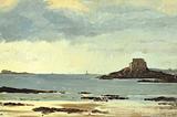 With support from the Danish Agency of Culture and Palaces, the museum has acquired a small oil by P.S. Krøyer, Grey Skies at the Beach of St. Malo from 1877. The Hirschsprung Collection