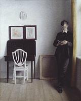 Vilhelm Hammershøi: Interiør med ung læsende mand (1898), Den Hirschsprungske Samling