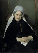 I 1888 portrætterede Bertha Wegmann den aldrende Petrea Hirschsprung, moderen til museets ene stifter, Heinrich Hirschsprung.