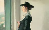 Michael Ancher: “Portræt af min hustru”. 1884. (udsnit)